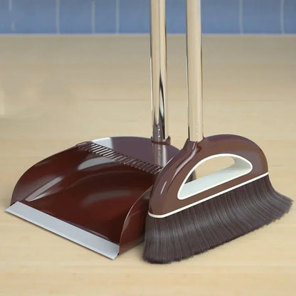 Sweeper/Wiper for Floors.  Home Accessories Sweeping, Dust Brush,  Multifunction Magic Broom and Plastic Dustpan Set.