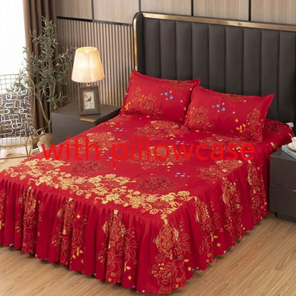 Sheet Set Household with Pillowcase Fashion Modern Water-proof Universal Skin-friendly Single Double Home Textile Bedding Luxury