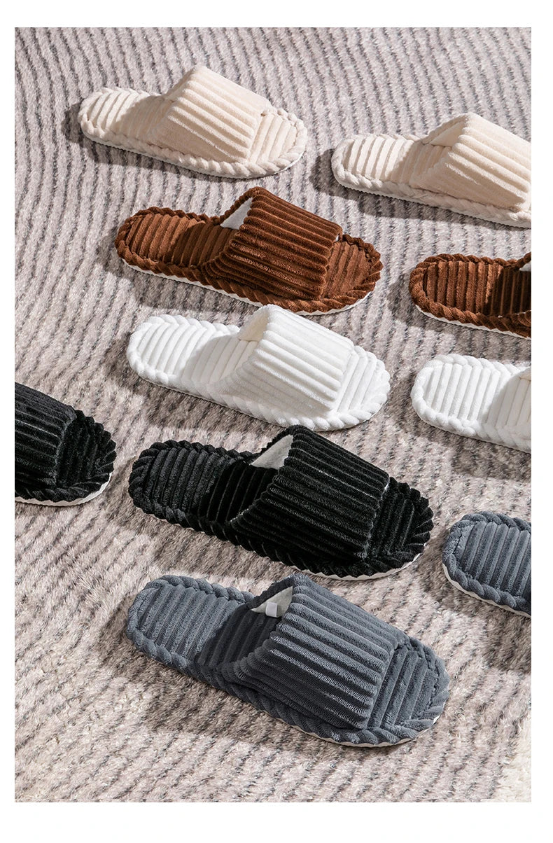 Men's open -Toed Slippers for Autumn and Winter.   Also Indoor Anti -slip,  Breathable Bedroom  Slippers. Small sizes possible for Women!