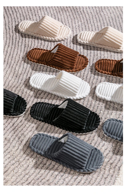 Men's open -Toed Slippers for Autumn and Winter.   Also Indoor Anti -slip,  Breathable Bedroom  Slippers. Small sizes possible for Women!