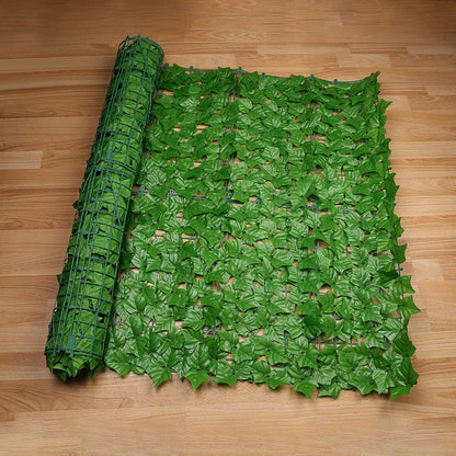 1M/3M Artificial Green Leaf Fence Panels Faux Privacy Fence Screen For Home Outdoor Garden Balcony Decoration