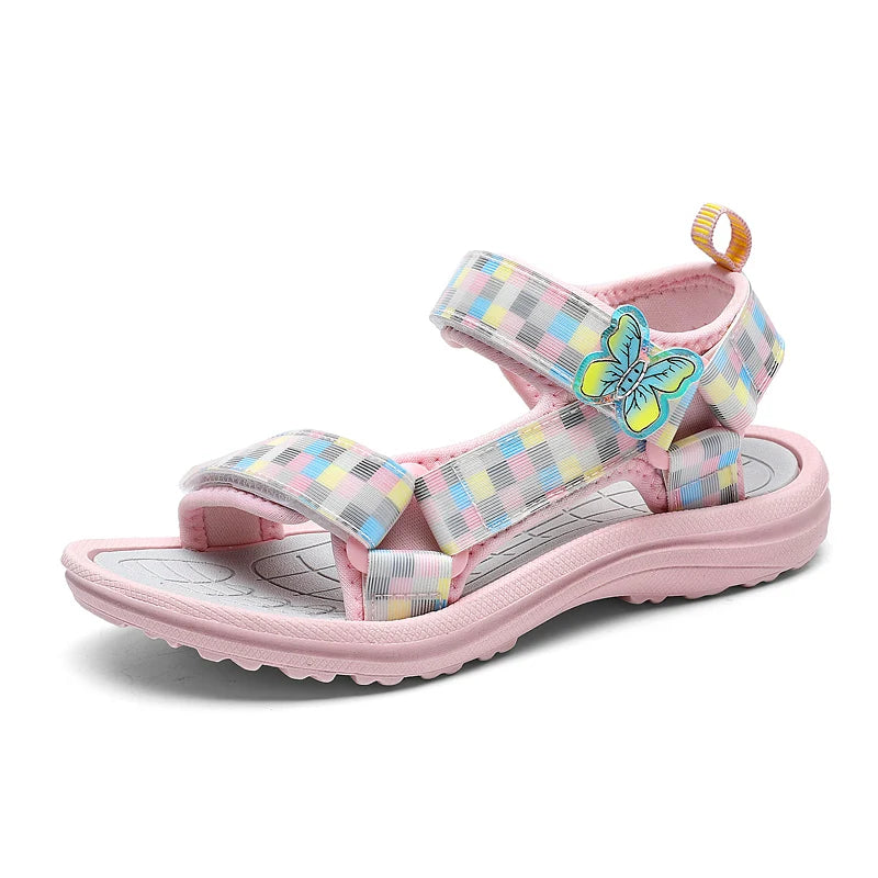 Summer Childrens Sandals , Baby Girls/Toddlers,  Soft Non-slip Princess Shoes,  Baby Cute,  Pearl Princess .