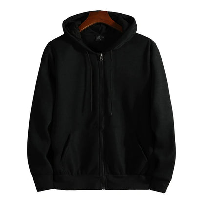 Zipper Hoodies Autumn /Winter.   Men's New Long Sleeve Hooded Sweatshirt. Fashion Casual Male Outfit for Sportwear, Loose Fit Clothes