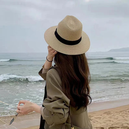 Large Size 56-58 59-60cm New Natural Panama Straw Hat Summer Men /Women Wide Brim UV Protection Fedora Sun Hat. There are 4 color /sizesthat are all gone.  Everything else is good. Great hat.  Id better find out what size I t