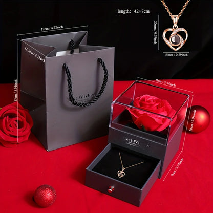 Ladies' Necklace Jewelry Gift Set,for Daily Wear, Gifting, Mother,Grandmother,Wife,Girlfriend Birthday Anniversary Romantic Gift