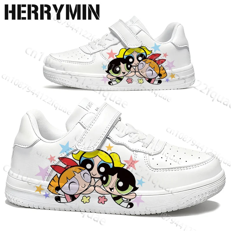 2026 Boys/ Girls Powerpuff Girls Cartoon 3D Print,  Parent /Child Shoes,  Woman Simple Four Season Casual Sneaker Size 28-40