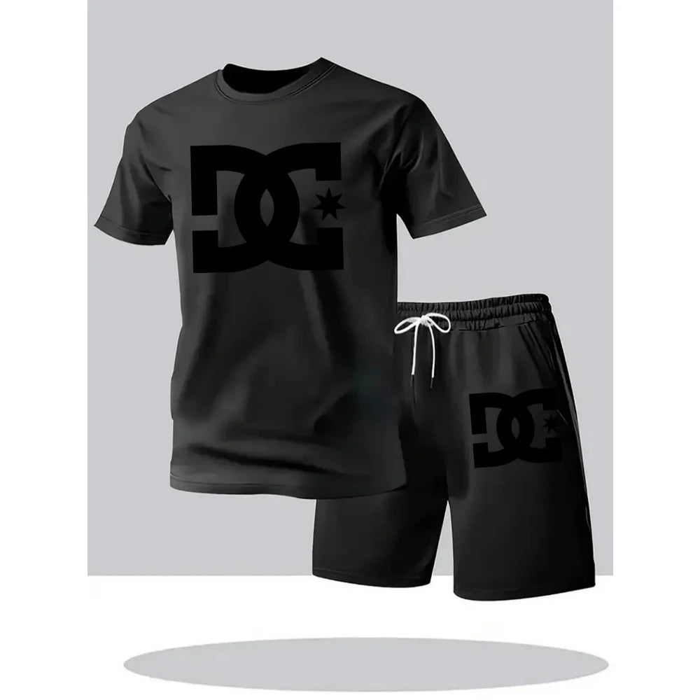 Summer Men's Casual Clothing Set,  Breathable Oversize T-Shirt /Shorts,  2-Piece Sportswear,  Short Sleeve, Comfortable, VERY available!!!