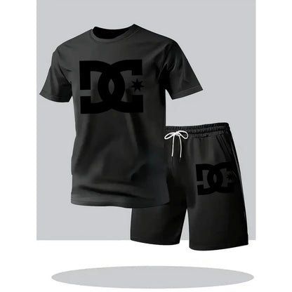 Summer Men's Casual Clothing Set,  Breathable Oversize T-Shirt /Shorts,  2-Piece Sportswear,  Short Sleeve, Comfortable, VERY available!!!