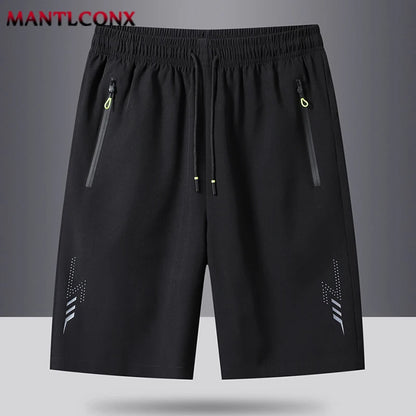 Summer Men's Shorts,  Cool Sportswear,  Running Shorts,   Casual Bottoms for  Fitness,  Training,  Jogging, Short Pants Men Black Gray