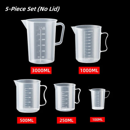 100-5000ml Thickened Plastic Measuring Cups,  Food Grade Measuring and Measuring Cup Beaker