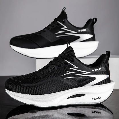 Marathon Men/Womens Sports Running Shoes,  Carbon Board Air Cushion, Breathable, Lightweight,  Comfortable,  Athletic Nonskid Sneakers
