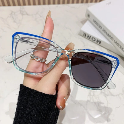 Multi Focus+photochromic Reading Glasses Anti Blue Light Glasses for Both Near and Far.  Use More Suitable for Women Glasses