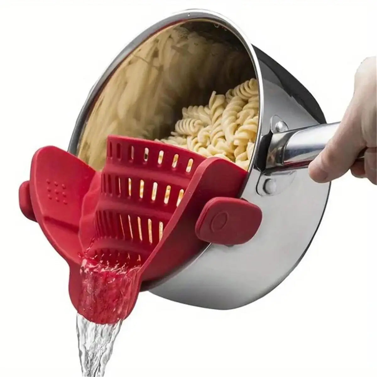 1pc, Strainer, Pot Strainer, Adjustable Clip On Strainer For Pots,  Pans And Bowls