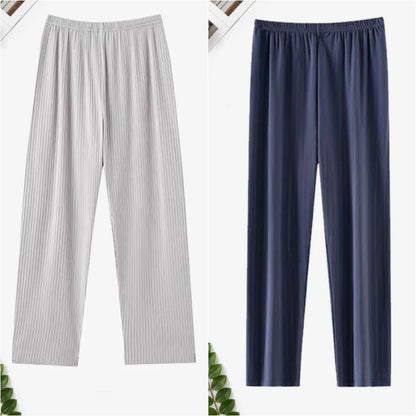 Pajama Pants.  Men's Summer wear.  Thin  and Loose in Large Size Trousers.  Home Pants
