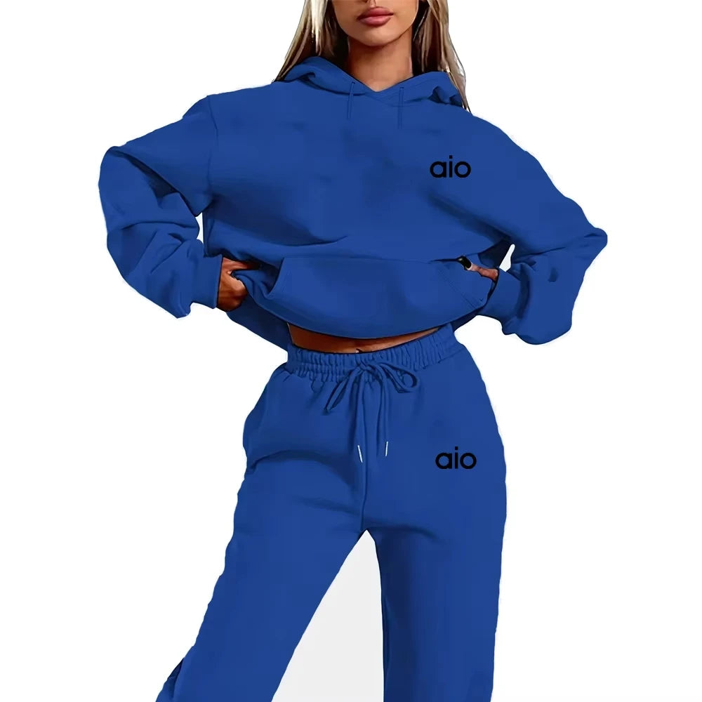 Autumn  Casual Two-Piece Set - Retro and Simple Printed Set with Eco-friendly Material for Comfortable Feel, Men /Women for Sizing