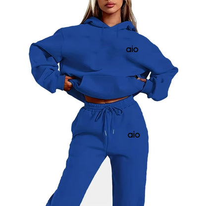 Autumn  Casual Two-Piece Set - Retro and Simple Printed Set with Eco-friendly Material for Comfortable Feel, Men /Women for Sizing