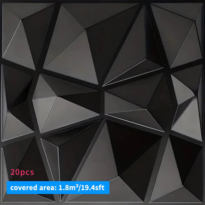 3D Wall Panels 30x30cm Indoor Wall Decoration for Living Room Bedroom Hotel Office  Mural Tile-Panel-Mold 3D Wall Sticker