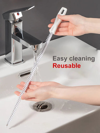 Pipe Dredging Brush hair colloection.  Sewer Sink Cleaning Brush /Drain Cleaner,  Flexible  tool