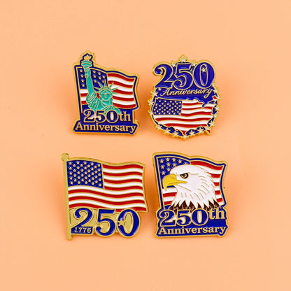 American Flag, Enamel Pin Brooch,  Lapel Pins, Badge for  Backpack,  Clothing,  Accessories Fashion Jewelry  for the 250th Anniversary Gift