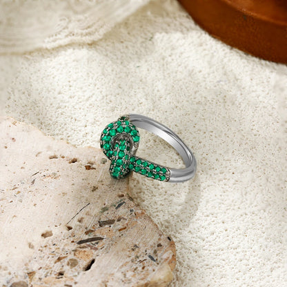 Colored Zircon  Intersection Ring, Classic  Design Style, Stainless Steel,  Waterproof,   Anti Fading.   LADIES Unique Jewelry Gift, and GREAT MOTHERS DAY Gift