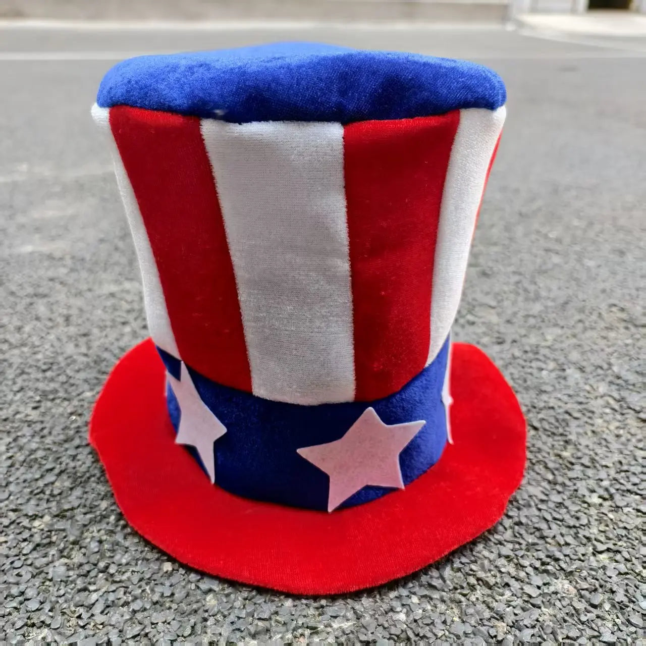 Uncle Sam Tall Top Hat,  American Flag Headdress,  Patriotic,  US,  Independence Day  Memorial Day, July 4th, Veterans Day, Party/ Parade Hat