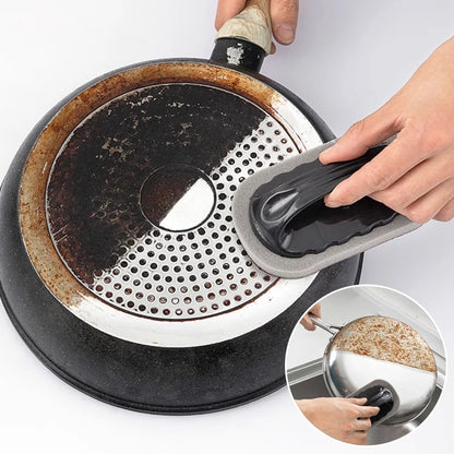 Magic Emery Sponge /Brush.   Wipe,  Eraser,  Cleaner for Kitchen or Bath,  Basement and Garage.Strong Decontamination Cleaning Tools With Handle Household Tools