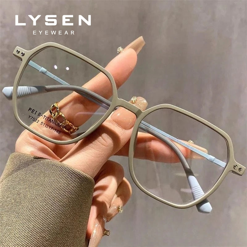 Fashion Square Women's Myopia Blue Light Prevention,  Progressive Glasses, Photochromic, Prescription, Optical Reading Glasses