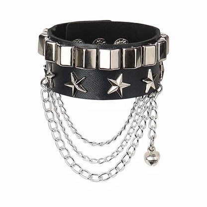 PU Leather Bracelets, Adjustable Cuff Bracelet/ Rivets/Buckle Wristband for Men /Women