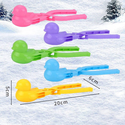1Pc Duck Rice Mold DIY Snowball Maker Rice Ball Mold With Handle Winter Snow Toys Cute Animal Rice Shaper For Kids And Adults