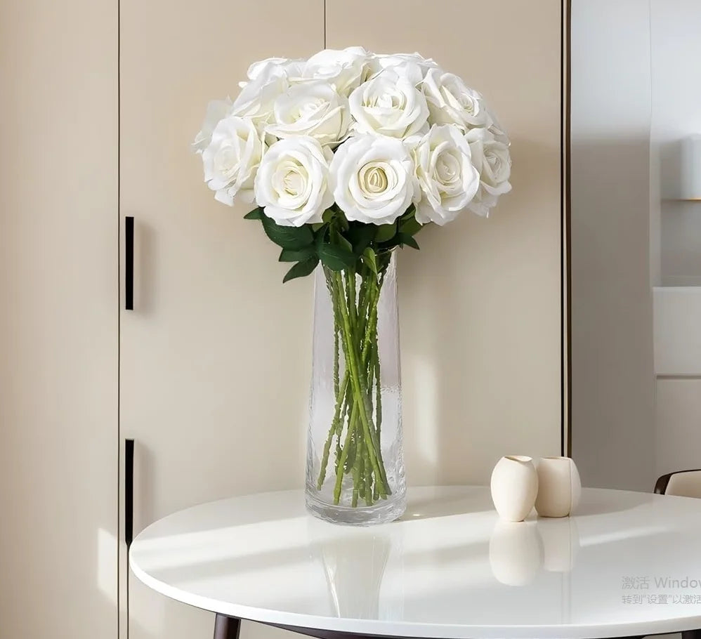 1/5/10/20pcs Roses Artificial Flowers Rose Flower Branch Artificial Red Roses Realistic Fake Rose for ANY SPECIAL OCCASION including PATRIOTIC, Home Decor