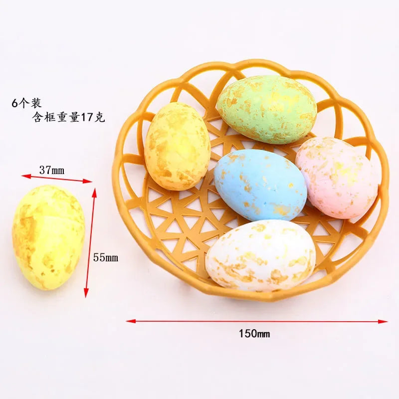 2025 Non-woven Fabric Easter Basket,  Kids Color Eggs Bucket, Welcome Spring Insect Butterfly Party, Happy Easter