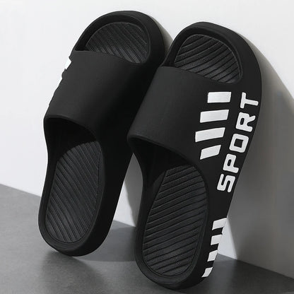 Summer Slippers For Men . Indoor/ Outdoor Sandals,  Beach Flip Flops,   Thick Sole Male Slides Summer, Non-Slip , Men Shower Slippers