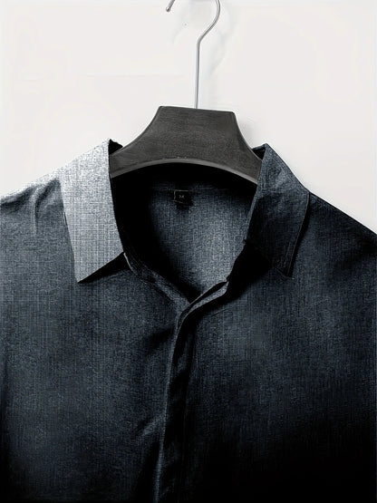 Men's Linen /Cotton Long-sleeved shirt,  Loose Undershirt,  Solid Colors,  plus Great FATHERS DAY Gift!!!