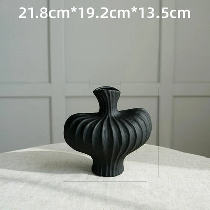 Hollow Nordic Modern  Vase Set of 2 for Modern Home Decor,Plastic imitation ceramic Hollow Flower Vases for Living Room