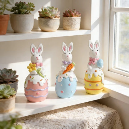Easter Bunny Egg s for Viewing.  Resin Decoration for  Warm,  Spring Atmosphere.   Home Decoration Holiday Gift