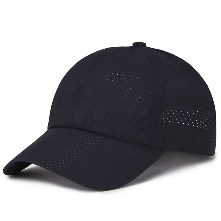 New Summer Men /Womens Snapback Quick Dry Mesh Baseball Cap /Hat .   Adjustable outdoor hat.  BLACK, WHITE,  LT GRAY Then Dk. GRAY.   Red is gone and the 4 that  are  left are from Most to Least