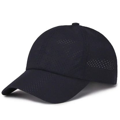 New Summer Men /Womens Snapback Quick Dry Mesh Baseball Cap /Hat .   Adjustable outdoor hat.  BLACK, WHITE,  LT GRAY Then Dk. GRAY.   Red is gone and the 4 that  are  left are from Most to Least