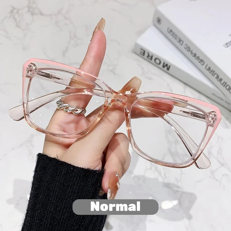 Transparent Frame, Photochromic, Multifocal Reading Glasses for Women/ Men,  Fashion Progressive,  Anti - Blue Light,  Presbyopia READERS.  THESE GLasses are LOADED with choices and features.