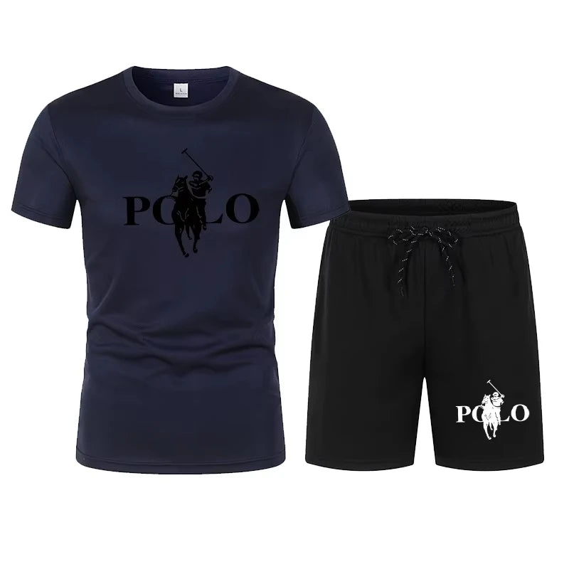 2026 Summer Fashion Trend, Leisure Sports Set,  Mesh,  High Street Men's Set,  T-shirt and shorts.  Well-stocked with several solid color choices for MIX and MATCH.