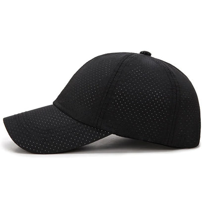 New Summer Men /Womens Snapback Quick Dry Mesh Baseball Cap /Hat .   Adjustable outdoor hat.  BLACK, WHITE,  LT GRAY Then Dk. GRAY.   Red is gone and the 4 that  are  left are from Most to Least