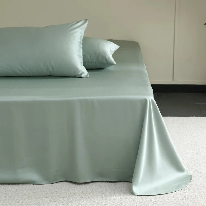 100% Mulberry Silk 4/6pcs Bed Sheet Set, Luxury Silk Fitted Sheet Flat Sheet Pillowcase, Washable Soft