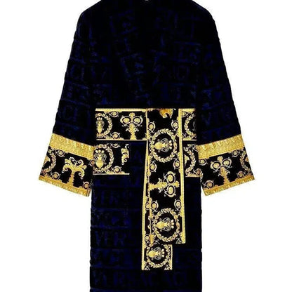Bathrobe for Men and Women.  Sleepwear, Long Robe,  Cotton Luxury Hotel Style Pajamas, Homewear, Comfortable,  Plush Loungewear
