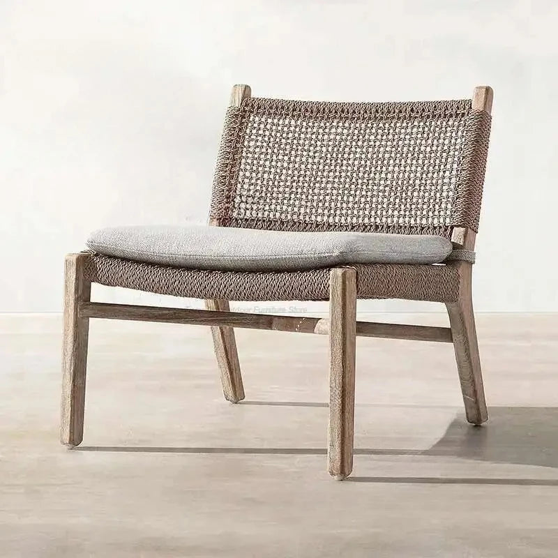 Japanese Style,  Waterproof and Sunscreen Garden Sofa, Minimalist Designer, Modern Garden Sofa, Artistic Outdoor Furniture,