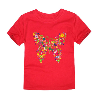 T-shirts with Flower Print for Teenage Girls.