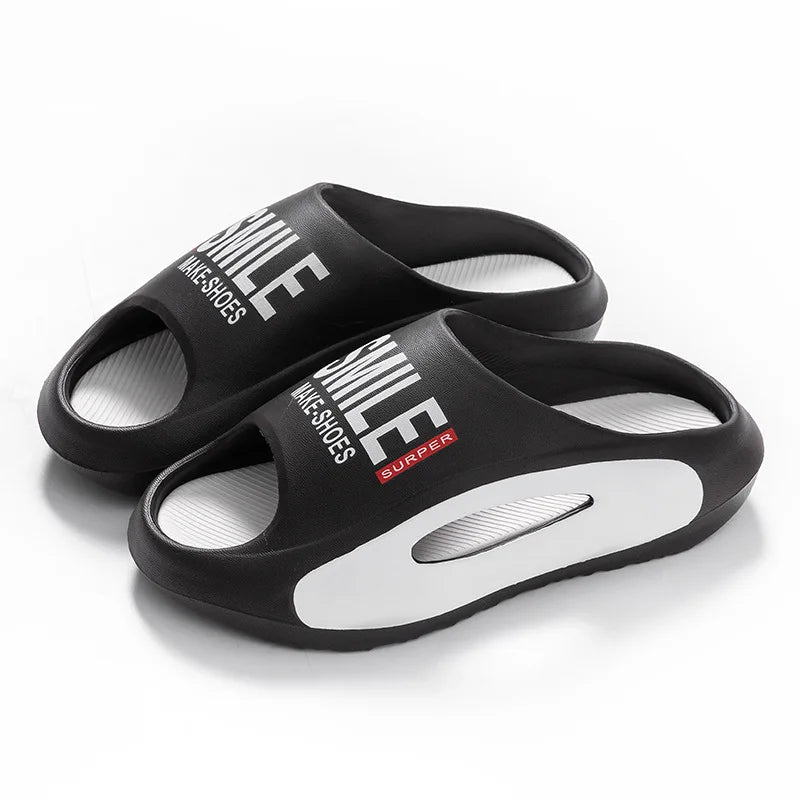 Mens  Leisure Slippers /Womens Summer House Shoes,  Soft EVA Anti-slip, Indoor, Beach Slides,Female/ Male Outdoor Street Sandals