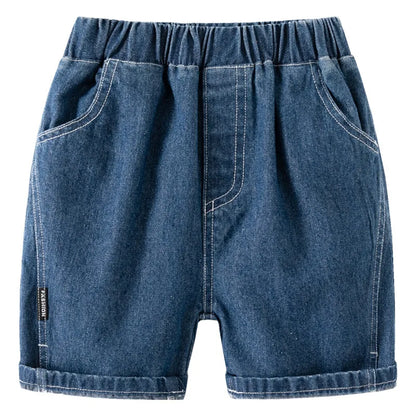 Toddler KIDS Denim Shorts (1 to 2 3 4 5 6 7 Years ) Blue Kids  Jeans / Shorts,  Black Soft Cotton Childrens Short Pants