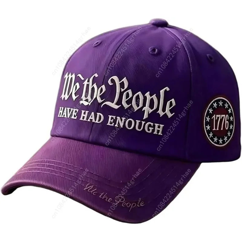 Vintage 250th Anniversary USA We The People Have Had Enough Baseball Cap for Men Women Adjustable Strapback
