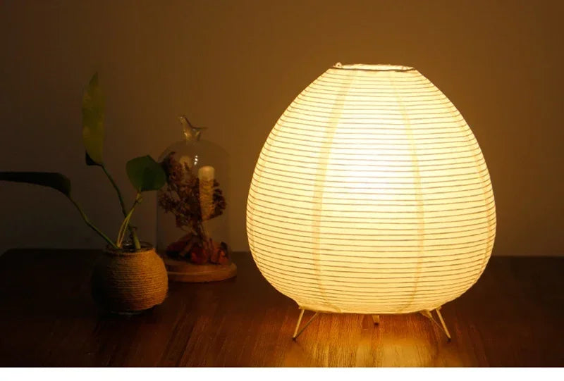 Japanese Lantern Led Table Lamp,  Living Room,  Bedroom Bedside.  Rice Paper Light.