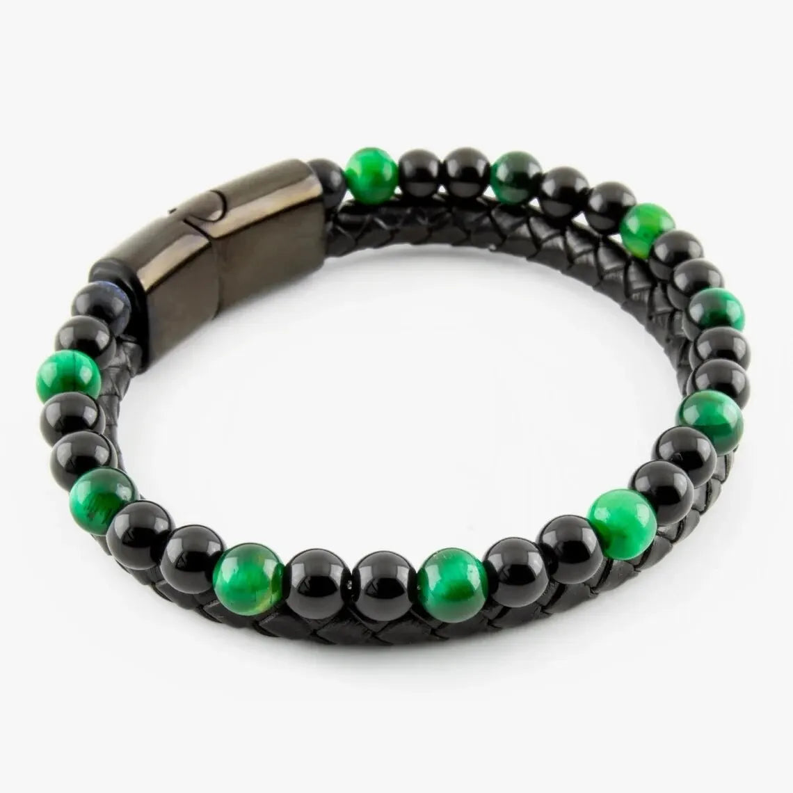 Stainless Steel Bracelet Tiger Eye Stone Beads Bracelet Natural Lava Stone Beads Stainless Steel Bracelet Men /Women Jewelry.  Green, Lava, Yellow tigers eye Have just a few LEFT. Please don't WAIT!!!