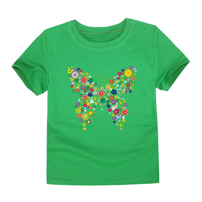 T-shirts with Flower Print for Teenage Girls.